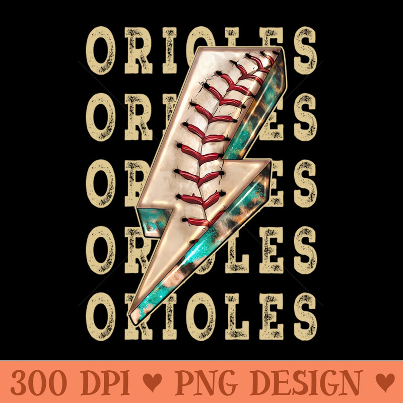 Aesthetic Design Orioles Vintage Styles Baseball - Beautiful PNG download - Premium Quality PNG Artwork