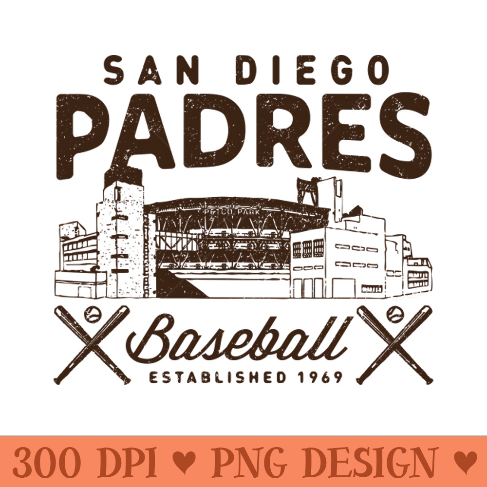 San Diego Padres Stadium by Buck - High Resolution PNG Designs - Perfect for Sublimation Mastery