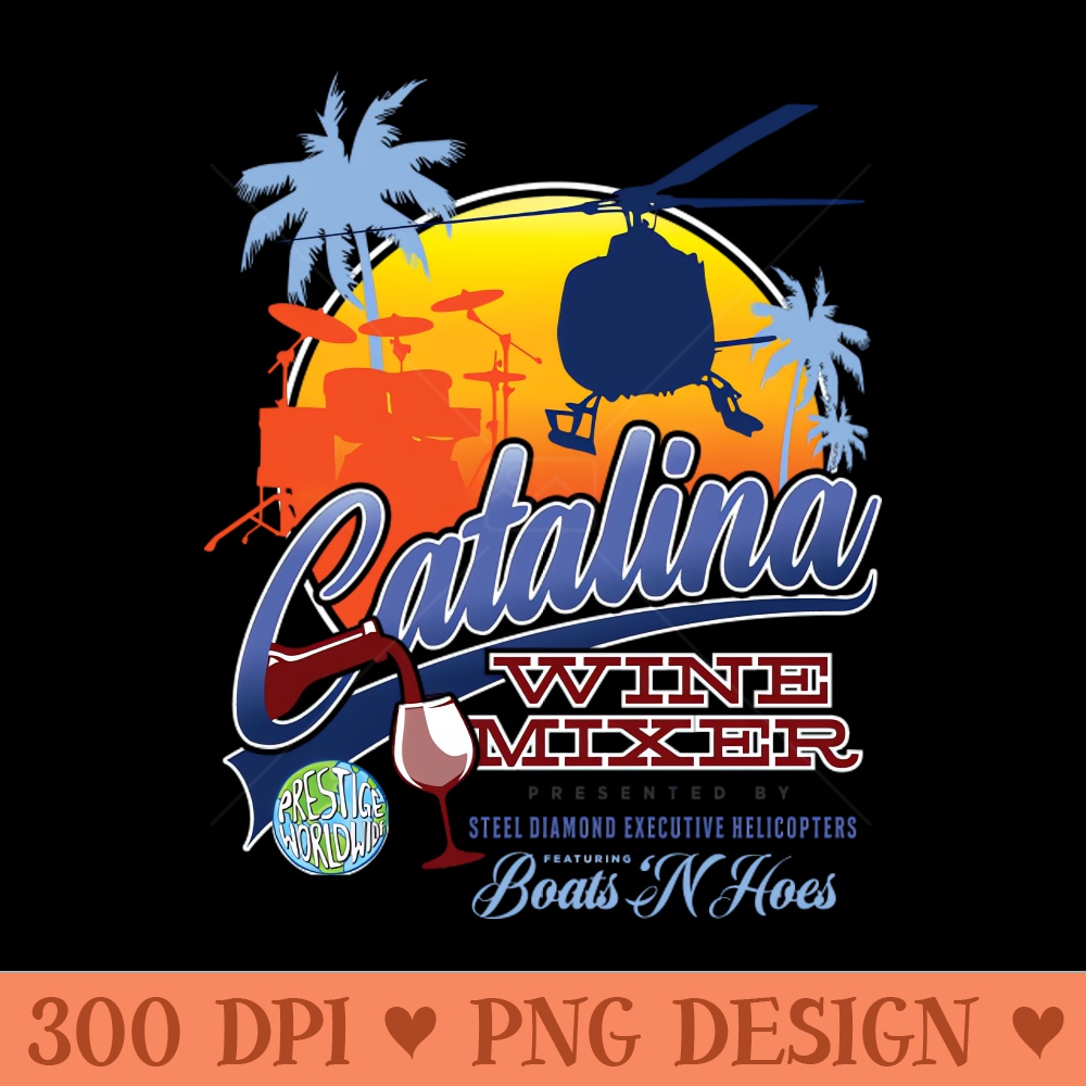 Catalina Wine Mixer - High Resolution PNG download - Transform Your Sublimation Creations