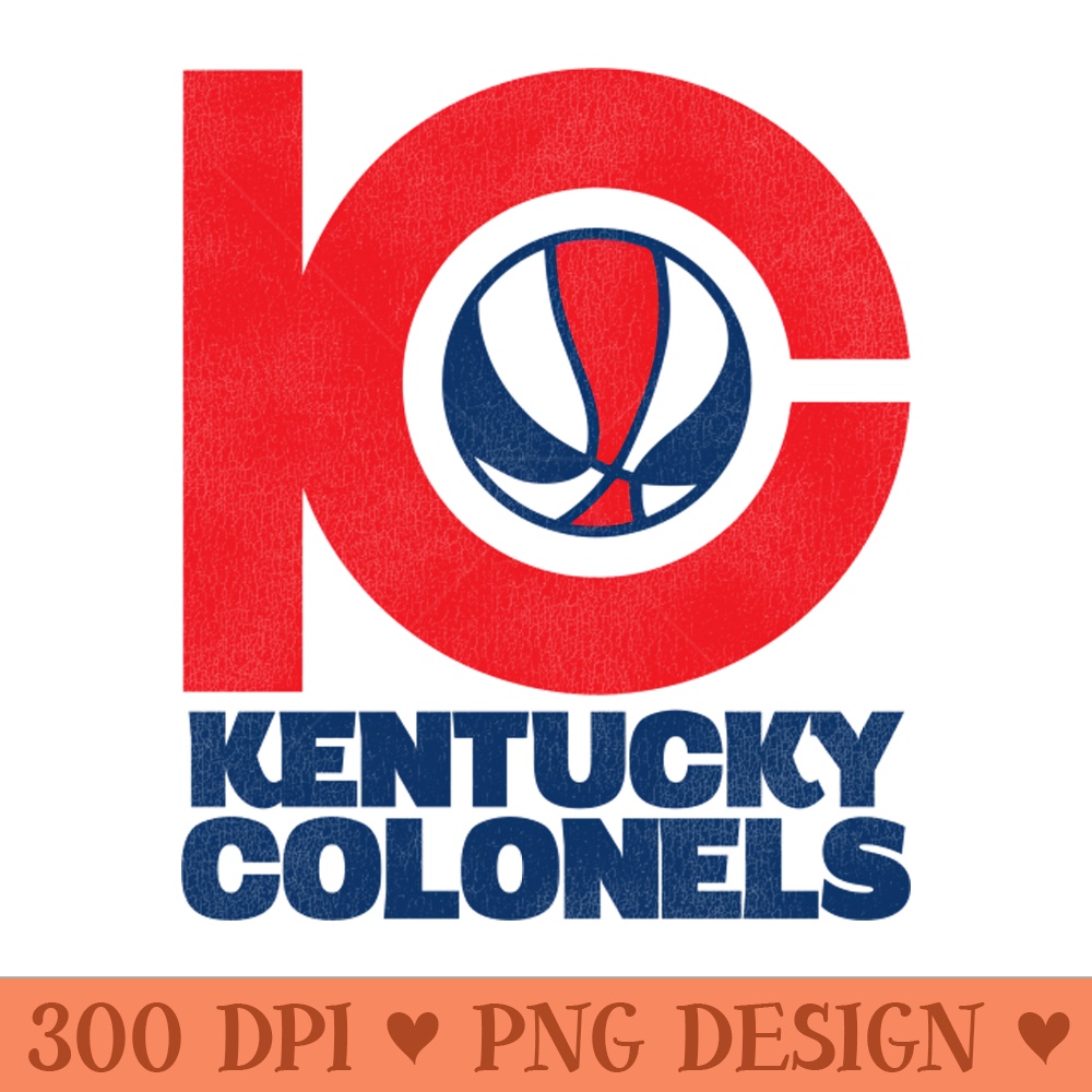 Defunct Kentucky Colonels Basketball - High Quality PNG Clipart - Easy To Print And User Friendly Designs