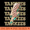Aesthetic Design Yankees Vintage Styles Baseball - PNG Templates - Premium Quality PNG Artwork