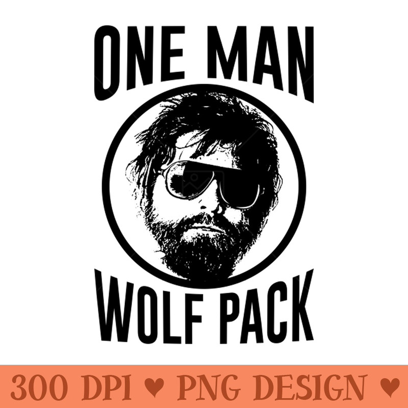 Hangover One Man Wolf Pack - PNG Download - Easy To Print And User Friendly Designs