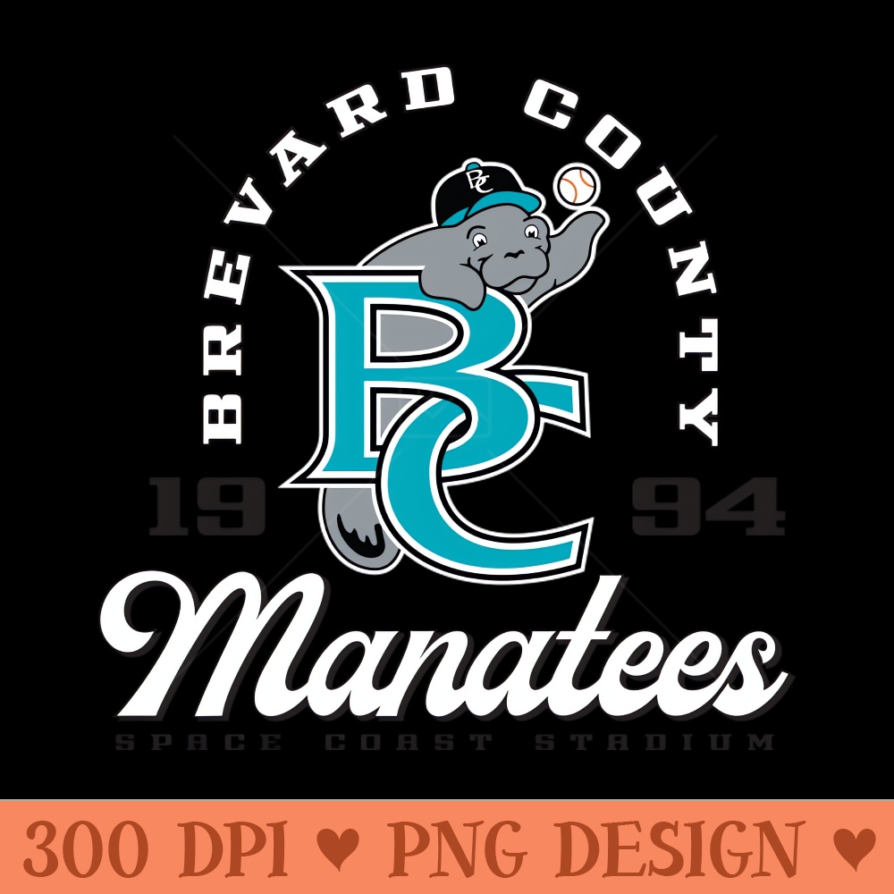 Brevard County Manatees - Ready To Print PNG Designs - High Resolution And Print Ready Designs