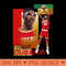 Retro Hakeem Olajuwon Basketball Card - Printable PNG Images - Spice Up Your Sublimation Projects