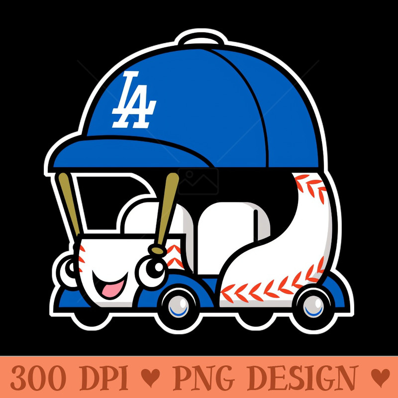 Dodgers Bullpen Car - High Quality PNG Files - Bold & Eye Catching