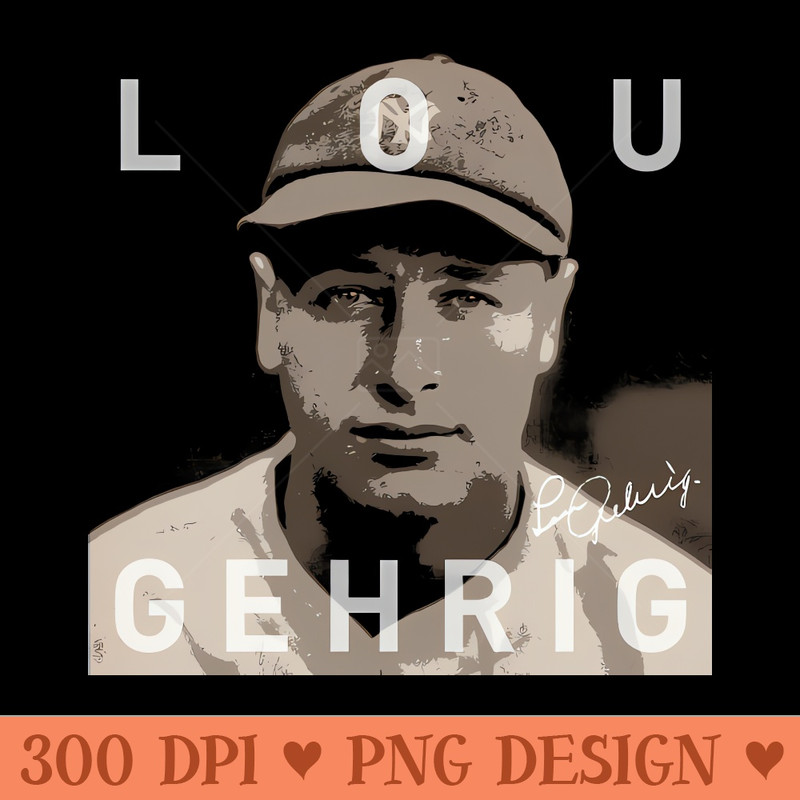Lou Gehrig Yankees 3 By Buck - Transparent PNG download - Revolutionize Your Designs