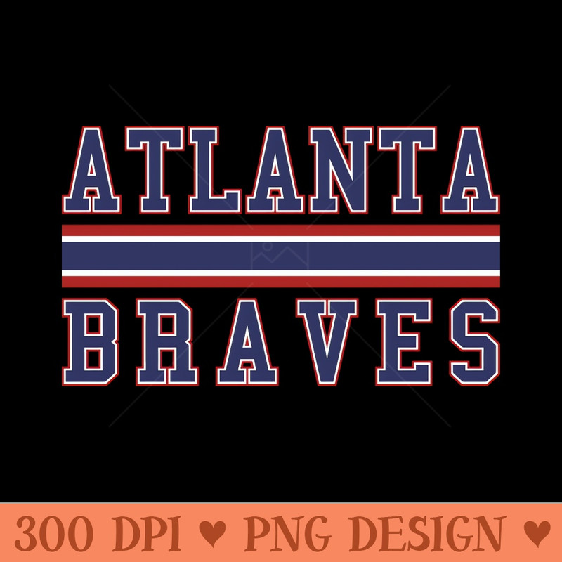 Atlanta Braves Baseball - Clipart PNG - Limited Edition And Exclusive Designs