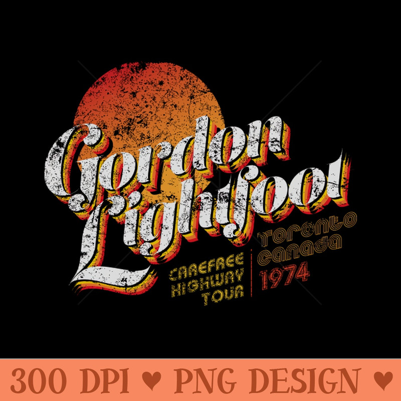 Gordon Lightfoot - PNG Download - Transform Your Sublimation Creations
