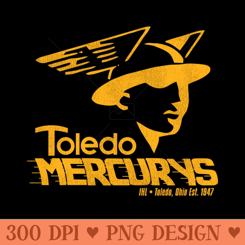 Defunct Toledo Mercurys Hockey Team - PNG download with transparent background - Revolutionize Your Designs