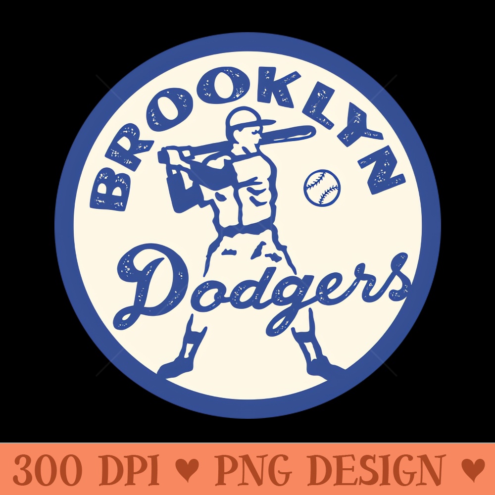 Old Baseball Brooklyn Dodgers - PNG clipart download - Enhance Your Apparel