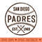 Vintage San Diego Padres Ball by Buck - PNG Graphics - Unlock Vibrant Sublimation Designs