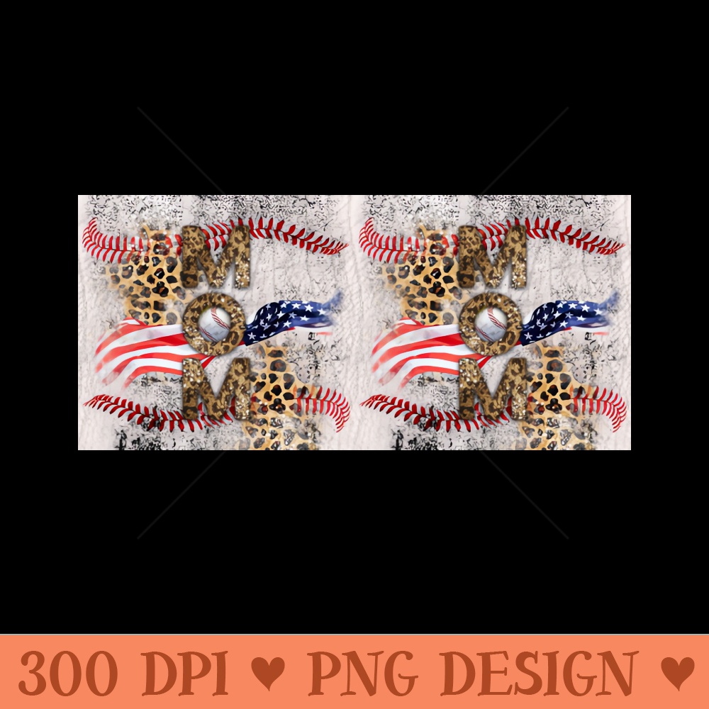 Mom baseball fur leopard - Sublimation PNG Designs - Create with Confidence