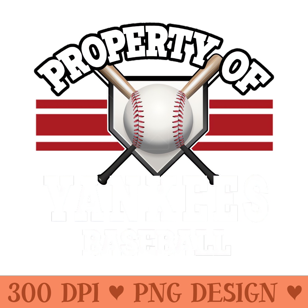 Proud Name Yankees Graphic Property Vintage Baseball - PNG Graphics - Perfect for Creative Projects