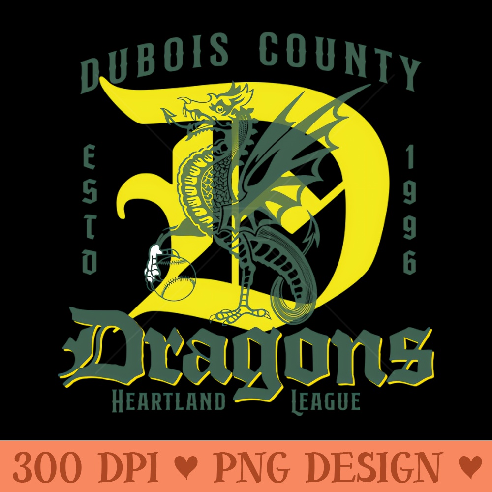Dubois County Dragons - PNG download with transparent background - Perfect for Personalization