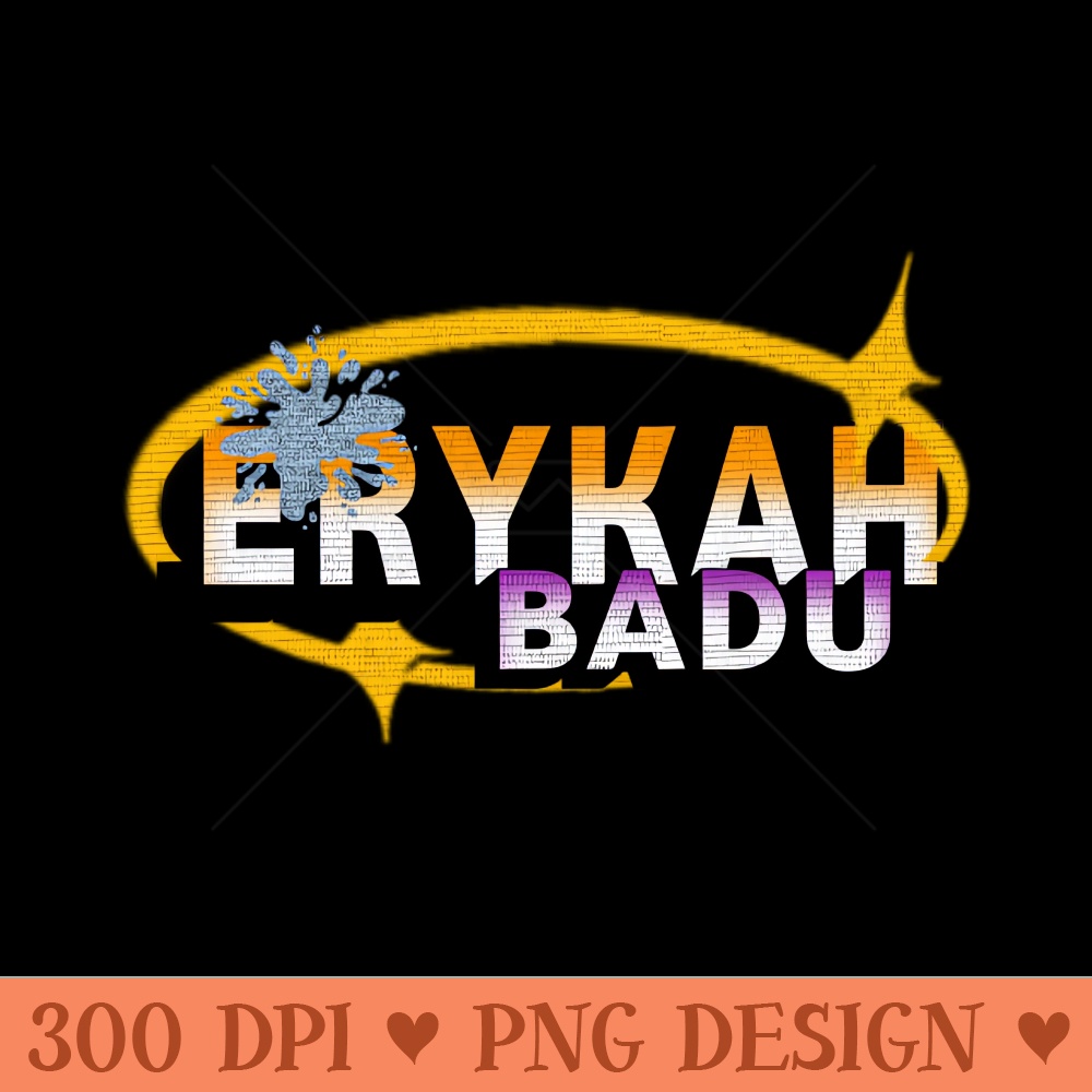 Erykah badu - PNG Design Files - Stunning Sublimation Graphics