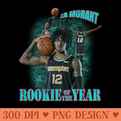 ja morant rookie of the year - png design files