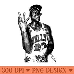 cigar champs michael jordan drawing art - vector png clipart