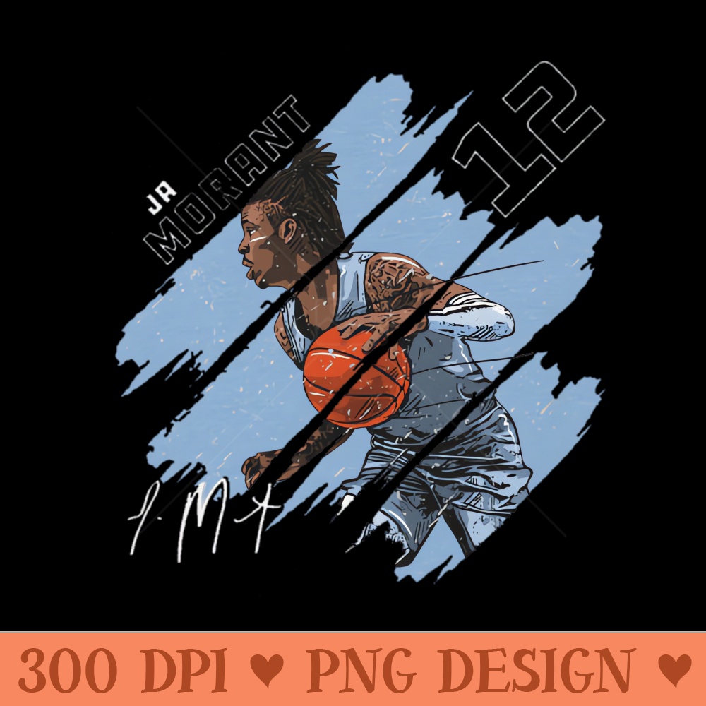 ja morant stripes - Sublimation PNG Designs - Enhance Your Apparel