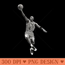 michael jordan bw - png art files