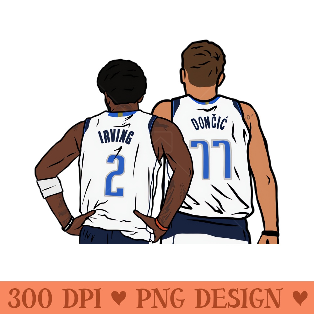 Kyrie and Luka BackTo - Mug Sublimation PNG - Unique And Exclusive Designs