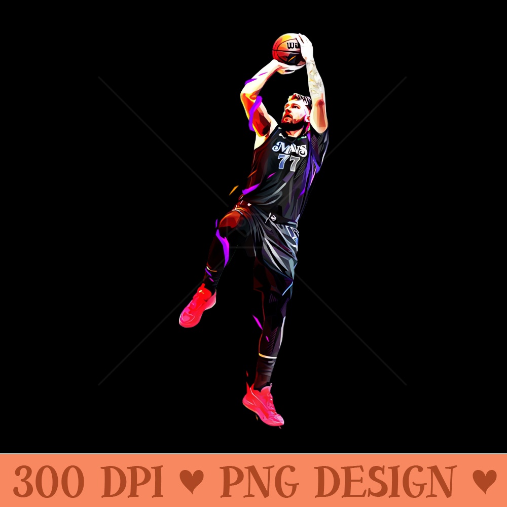 Luka Doncic Low Poly - PNG Design Files - Stunning Sublimation Graphics