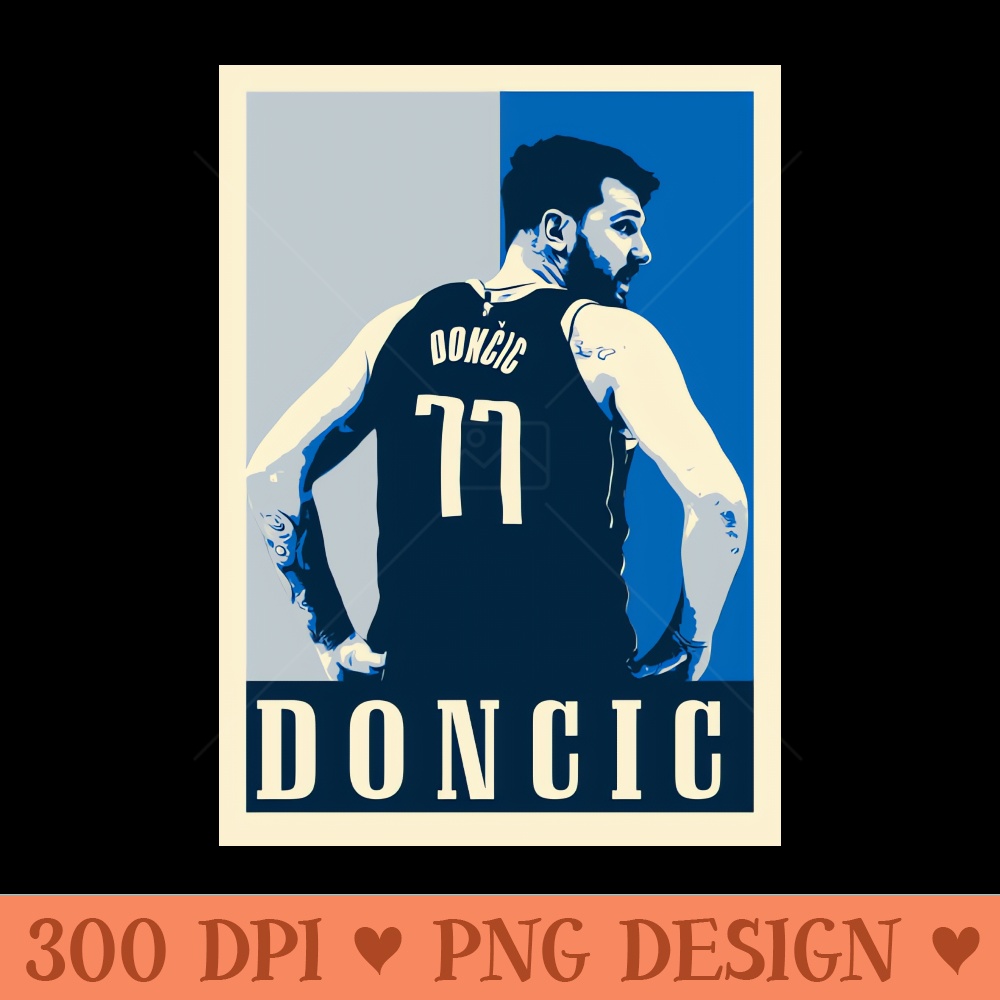 Luka Doncic Pop Art Style - Sublimation PNG Designs - Eco Friendly And Sustainable