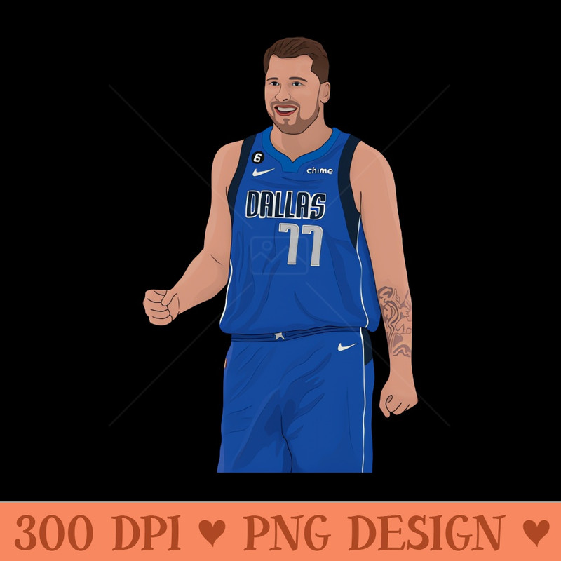 Luka Doncic digital illustration - Ready To Print PNG Designs - Eco Friendly And Sustainable