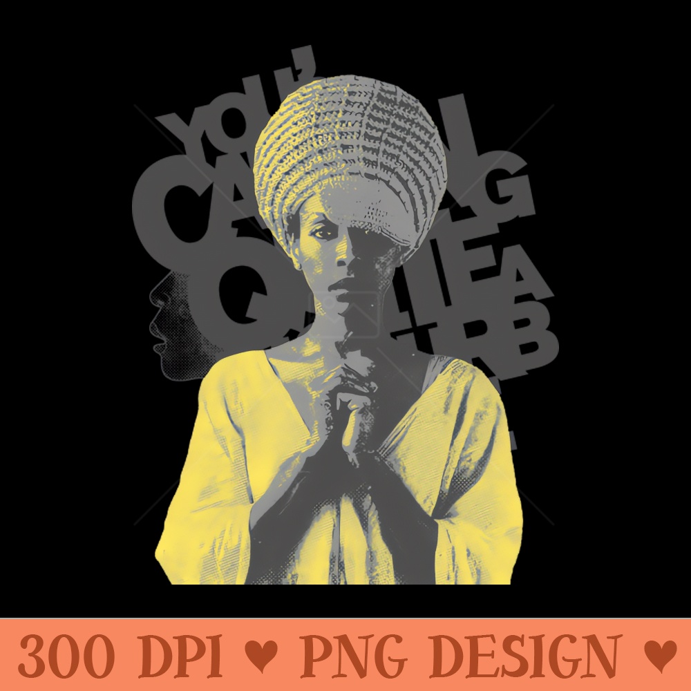Erykah Retro Musician Grey - Trendy PNG Designs - Unique And Exclusive Designs