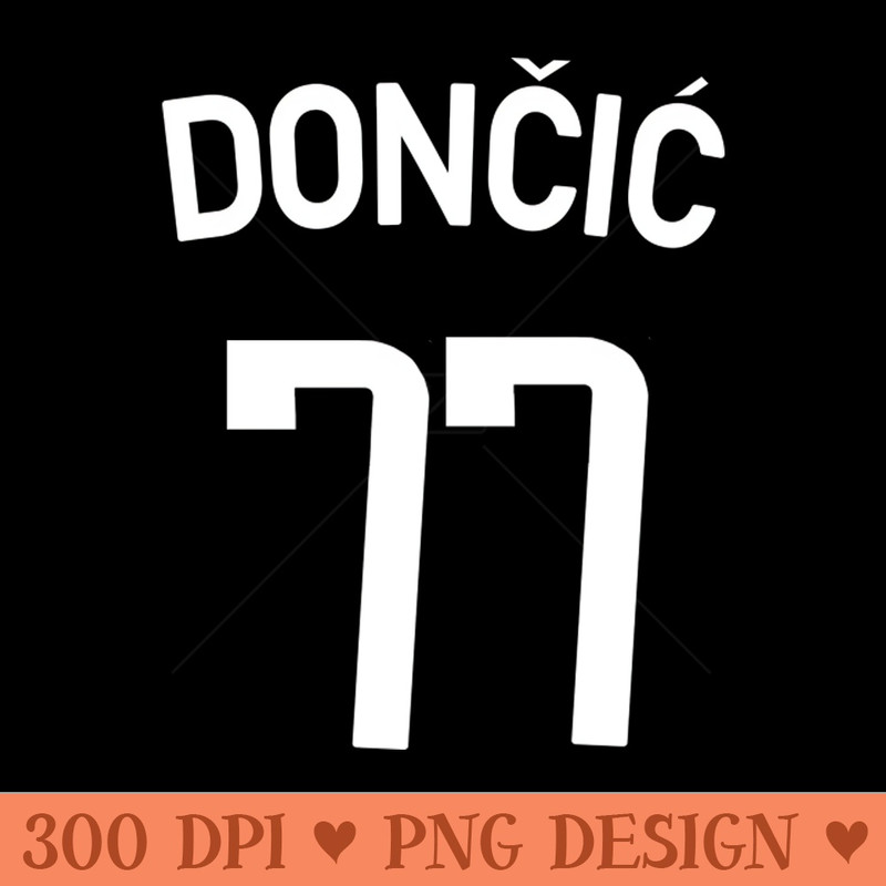 Luca Doncic - Ready To Print PNG Designs - High Resolution And Print Ready Designs