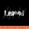 Legend Txt illustration - Unique PNG Artwork - Versatile And Customizable Designs
