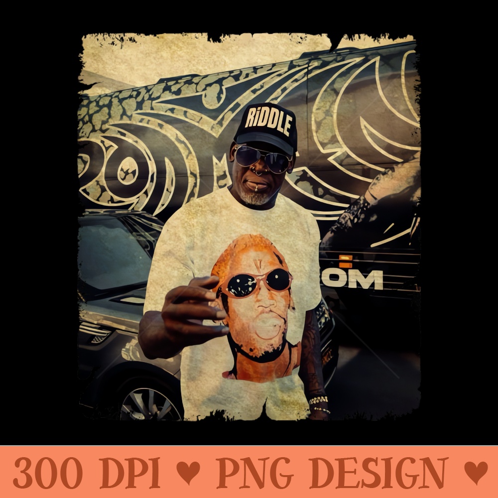 Dennis Rodman Stilys - Digital PNG Artwork - Unique And Exclusive Designs