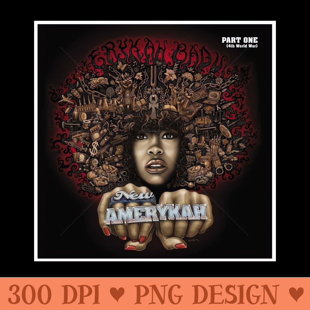 Erykah badu90s actress aesthetic - Ready To Print PNG Designs - Transform Your Sublimation Creations