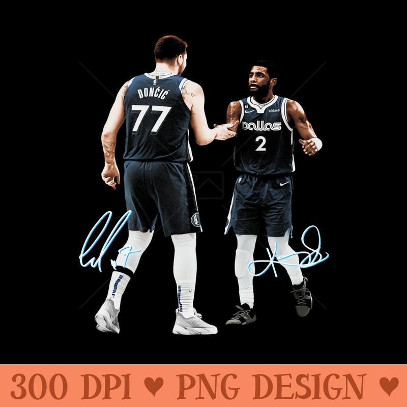 Kyrie Irving u0026 Luka Doncic Duo - PNG image download - Create with Confidence