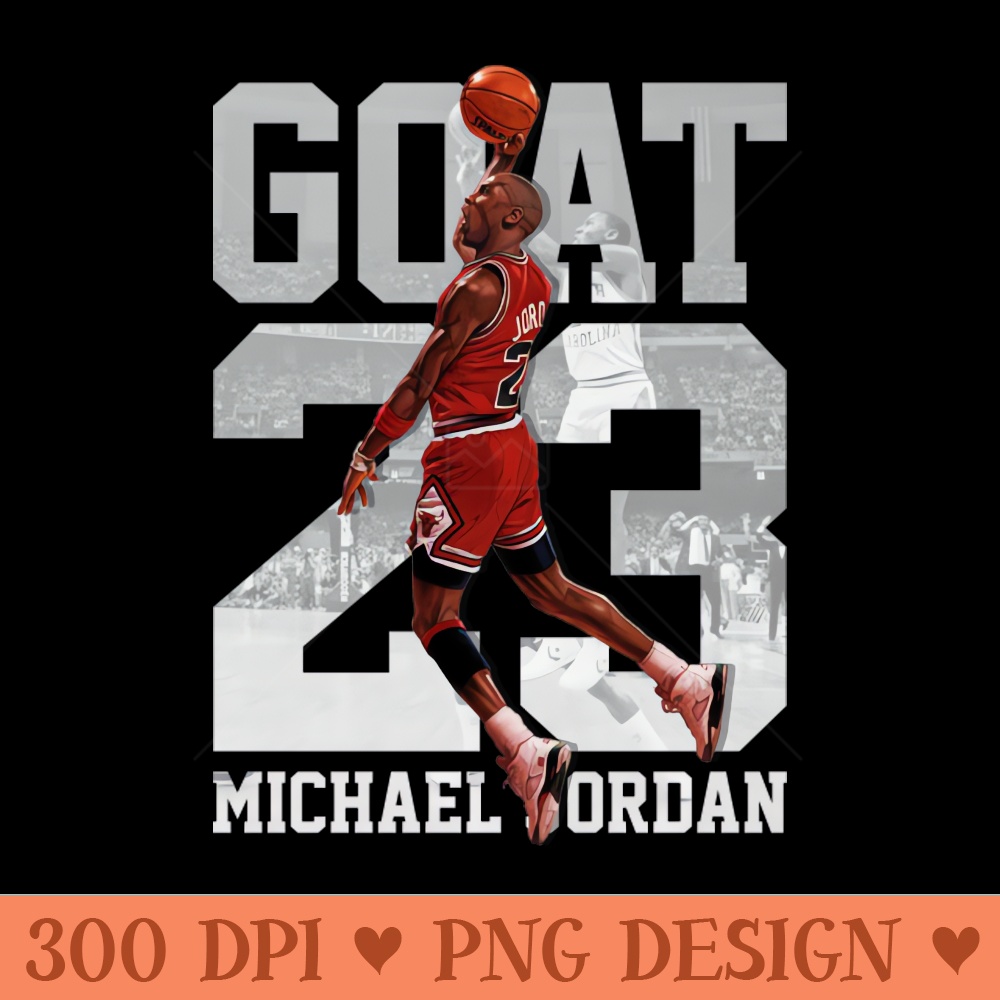 Michael Jordan 23 Slam Dunk - Transparent PNG download - Perfect for Personalization