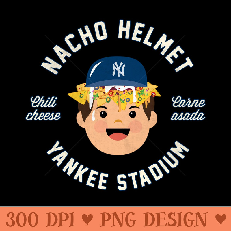 Yankees Helmet Nachos by Buck - PNG Clipart for Graphic Design - Premium Quality PNG Artwork