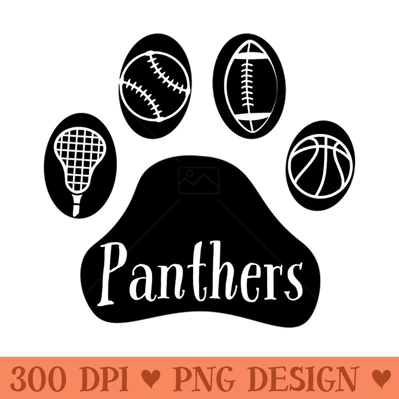 Panthers sports paw - PNG design assets - Bold & Eye Catching