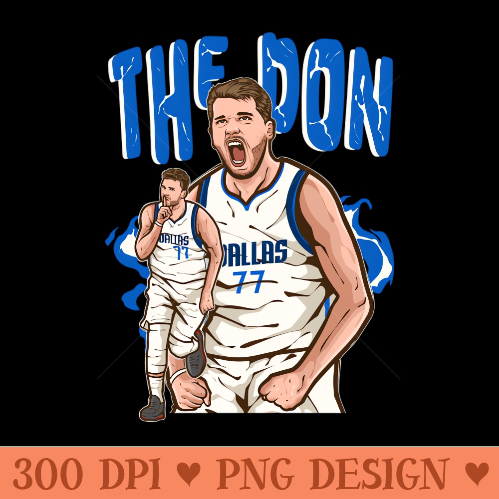 Luka Doncic The Don Cartoon - PNG download with transparent background - Transform Your Sublimation Creations