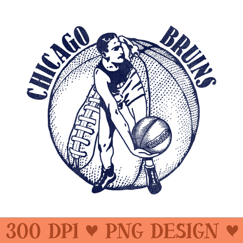 Defunct Chicago Bruins Basketball Team - Transparent PNG Clipart - Transform Your Sublimation Creations