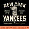 Vintage New York Yankees 1 by Buck - Ready To Print PNG Designs - Premium Quality PNG Artwork