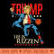 He Is Rizzin Funny Trump Basketball Meme - Design PNG template - Unique And Exclusive Designs
