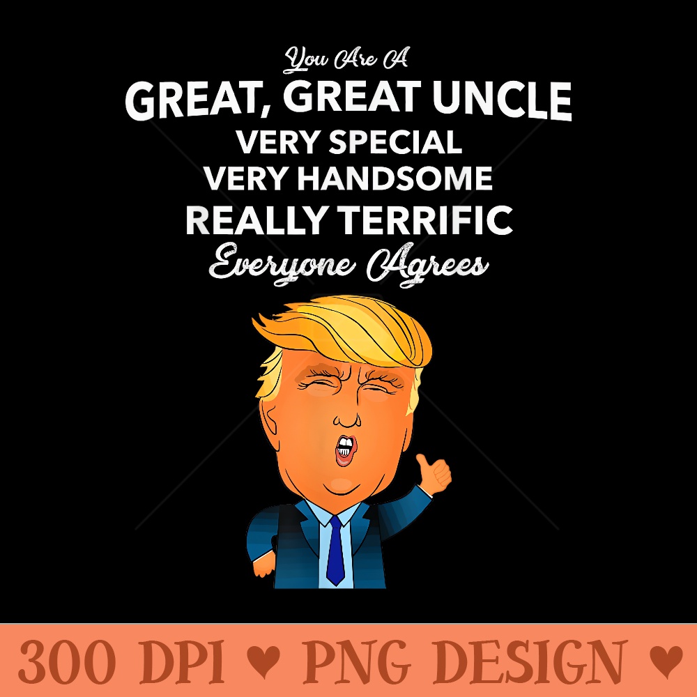 Funny Donald Trump Uncle Mens - PNG clipart download - Create with Confidence