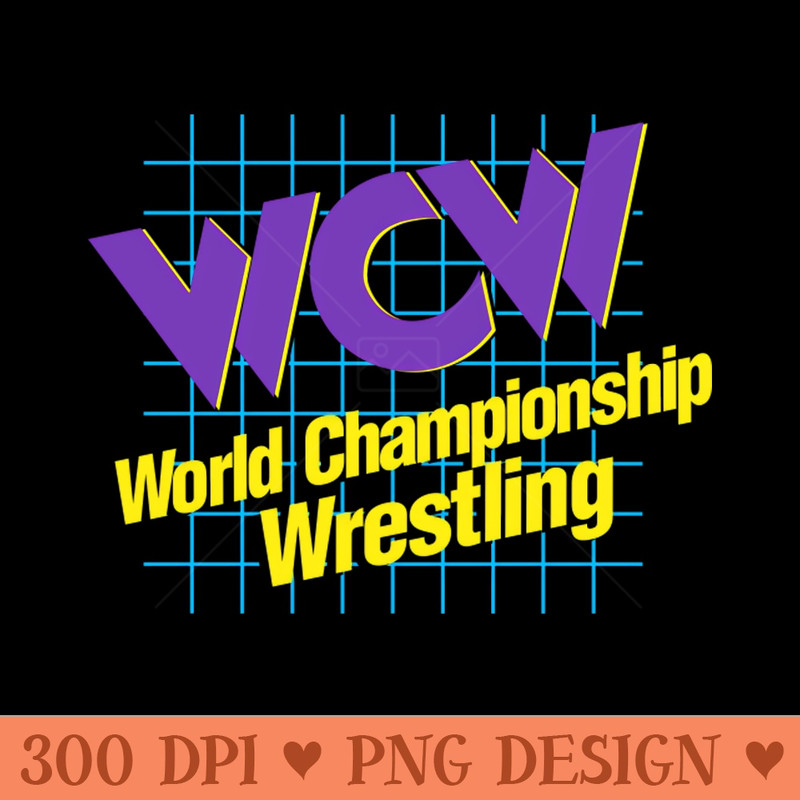 WCW World Championship Wrestling - PNG Art Files - Easy To Print And User Friendly Designs