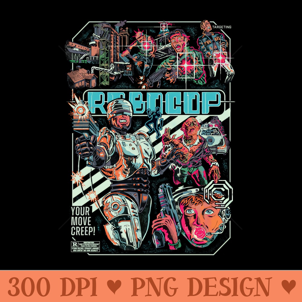 RoboCop - PNG design assets - Easy To Print And User Friendly Designs