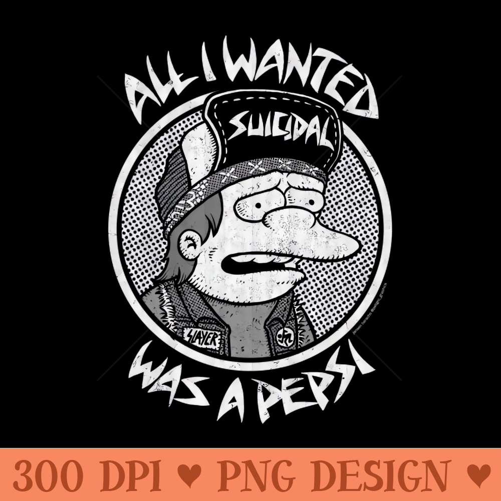 All i wanted was a pep$i, Suicidal Tendencies, Parody - PNG Clipart for Graphic Design - Revolutionize Your Designs