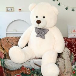 Giant Teddy Bear 55 Large Stuffed Animals Plush Toy , Beige