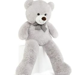Giant Teddy Bear 55" Large Stuffed Animals Plush Toy , Gray