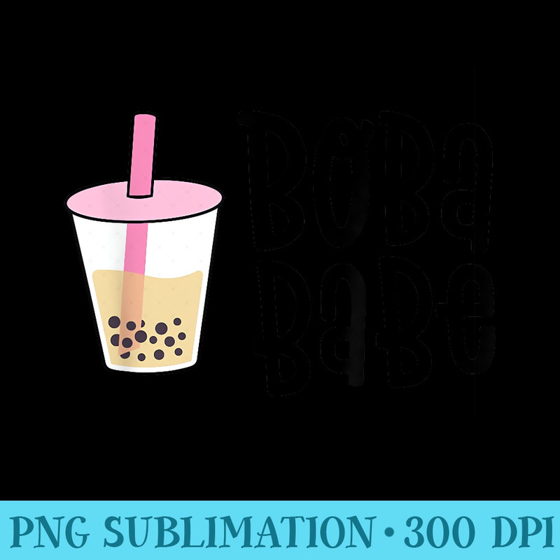Boba Babe Bubble Tea s Kawaii Taro Tea - PNG Clipart Download - Capture Imagination with Every Detail