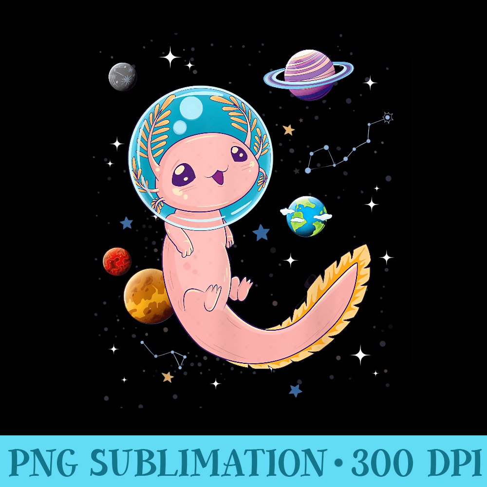 Cute Creepy Anime Pastel Goth Clothes Space Axolotl Kawaii - Modern PNG designs - Add a Festive Touch to Every Day