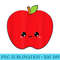 Apple red cute adorable kawaii pretty smile sweet - Shirt Mockup Download - Eco Friendly And Sustainable Digital Products