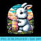 Funny Boba Tea Lover Bubble Tea Drink Kawaii Rabbit - Sublimation patterns PNG - Easy-To-Print And User-Friendly Designs